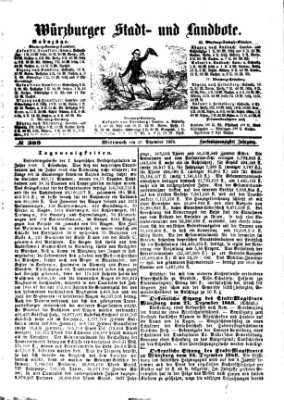 Würzburger Stadt- und Landbote Mittwoch 29. Dezember 1869