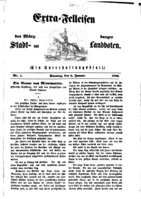 Extra-Felleisen (Würzburger Stadt- und Landbote) Sonntag 3. Januar 1869