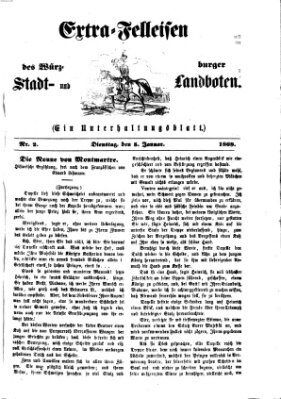 Extra-Felleisen (Würzburger Stadt- und Landbote) Dienstag 5. Januar 1869