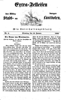 Extra-Felleisen (Würzburger Stadt- und Landbote) Dienstag 19. Januar 1869