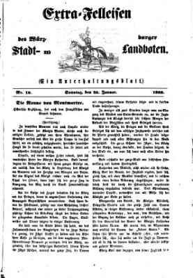 Extra-Felleisen (Würzburger Stadt- und Landbote) Sonntag 24. Januar 1869