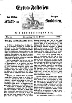 Extra-Felleisen (Würzburger Stadt- und Landbote) Donnerstag 11. Februar 1869