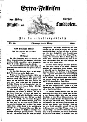 Extra-Felleisen (Würzburger Stadt- und Landbote) Dienstag 9. März 1869