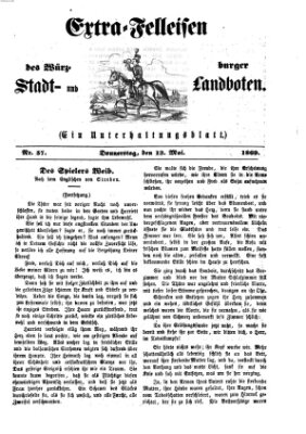 Extra-Felleisen (Würzburger Stadt- und Landbote) Donnerstag 13. Mai 1869