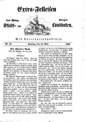 Extra-Felleisen (Würzburger Stadt- und Landbote) Sonntag 16. Mai 1869