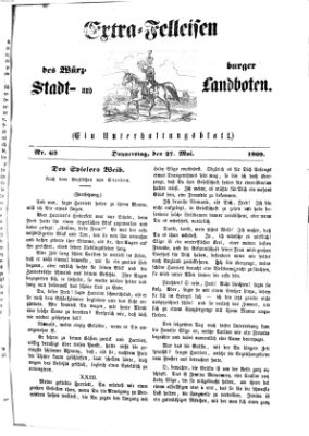 Extra-Felleisen (Würzburger Stadt- und Landbote) Donnerstag 27. Mai 1869