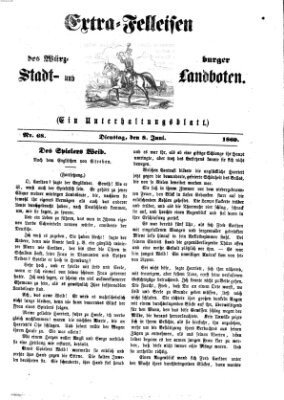 Extra-Felleisen (Würzburger Stadt- und Landbote) Dienstag 8. Juni 1869