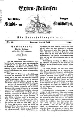 Extra-Felleisen (Würzburger Stadt- und Landbote) Sonntag 25. Juli 1869