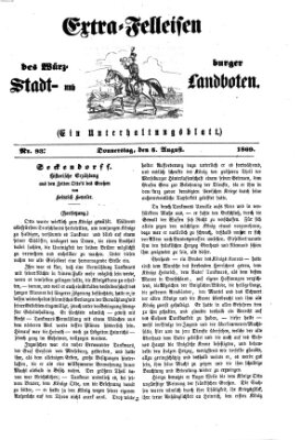 Extra-Felleisen (Würzburger Stadt- und Landbote) Donnerstag 5. August 1869