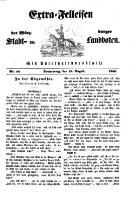 Extra-Felleisen (Würzburger Stadt- und Landbote) Donnerstag 19. August 1869