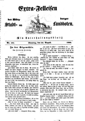 Extra-Felleisen (Würzburger Stadt- und Landbote) Dienstag 24. August 1869