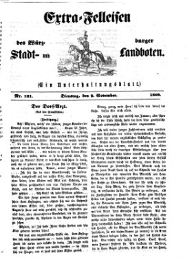 Extra-Felleisen (Würzburger Stadt- und Landbote) Dienstag 2. November 1869