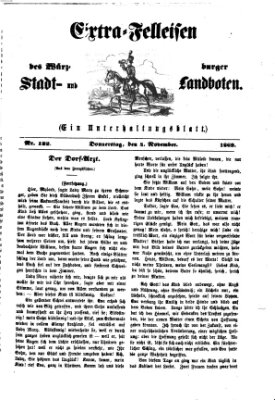 Extra-Felleisen (Würzburger Stadt- und Landbote) Donnerstag 4. November 1869