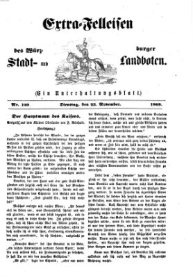 Extra-Felleisen (Würzburger Stadt- und Landbote) Dienstag 23. November 1869