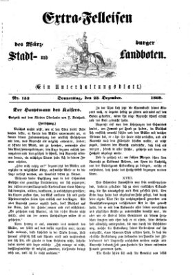 Extra-Felleisen (Würzburger Stadt- und Landbote) Donnerstag 23. Dezember 1869