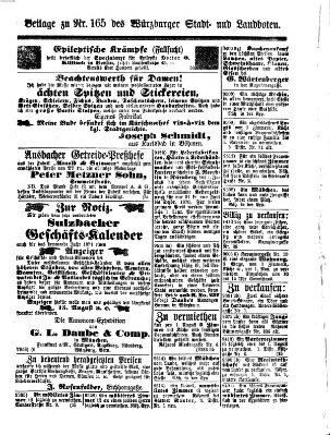 Würzburger Stadt- und Landbote Mittwoch 13. Juli 1870