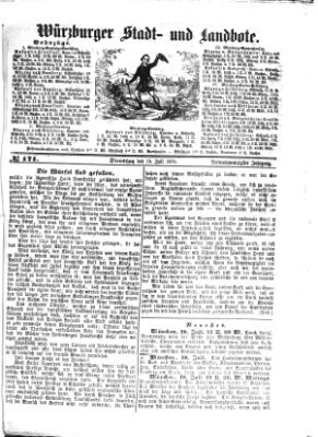 Würzburger Stadt- und Landbote Dienstag 19. Juli 1870