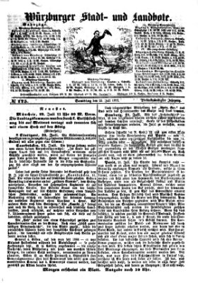 Würzburger Stadt- und Landbote Samstag 23. Juli 1870