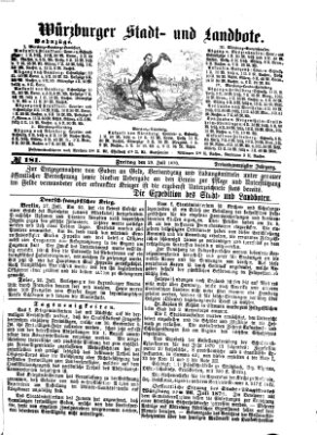 Würzburger Stadt- und Landbote Freitag 29. Juli 1870