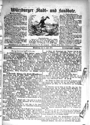 Würzburger Stadt- und Landbote Samstag 30. Juli 1870