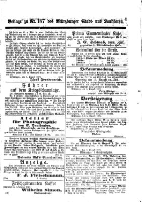 Würzburger Stadt- und Landbote Donnerstag 4. August 1870