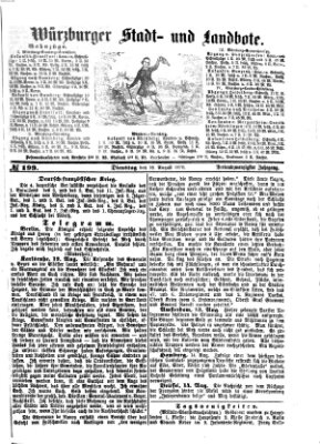 Würzburger Stadt- und Landbote Dienstag 16. August 1870