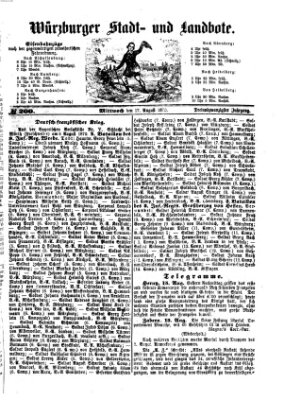 Würzburger Stadt- und Landbote Mittwoch 17. August 1870