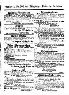 Würzburger Stadt- und Landbote Mittwoch 17. August 1870