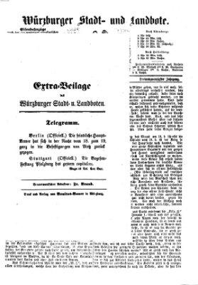 Würzburger Stadt- und Landbote Freitag 19. August 1870