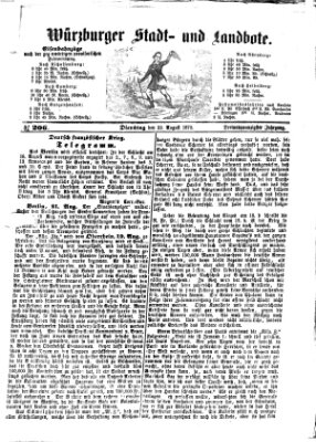 Würzburger Stadt- und Landbote Dienstag 23. August 1870