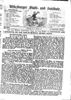 Würzburger Stadt- und Landbote Freitag 26. August 1870