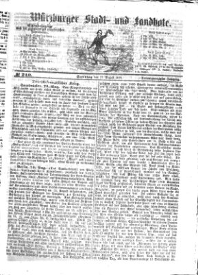 Würzburger Stadt- und Landbote Samstag 27. August 1870