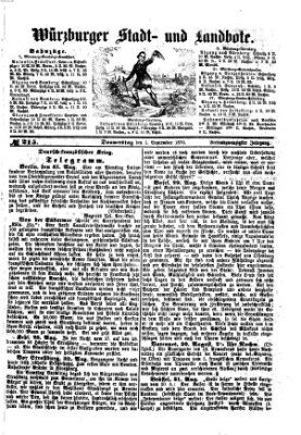 Würzburger Stadt- und Landbote Donnerstag 1. September 1870