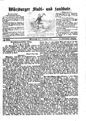 Würzburger Stadt- und Landbote Mittwoch 7. September 1870