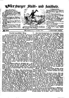 Würzburger Stadt- und Landbote Mittwoch 14. September 1870