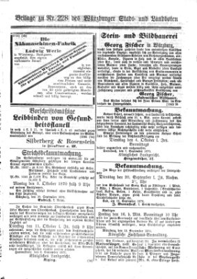 Würzburger Stadt- und Landbote Mittwoch 14. September 1870