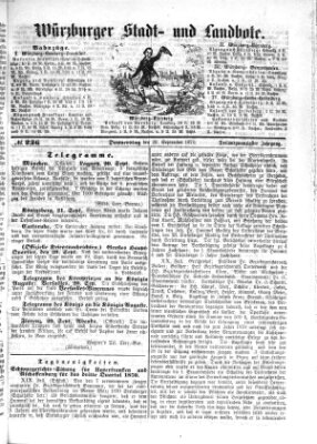 Würzburger Stadt- und Landbote Donnerstag 22. September 1870