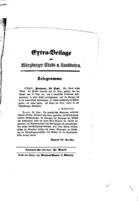 Würzburger Stadt- und Landbote Samstag 24. September 1870