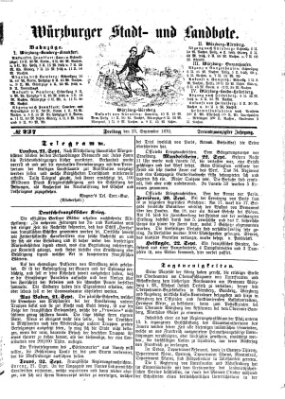 Würzburger Stadt- und Landbote Freitag 23. September 1870