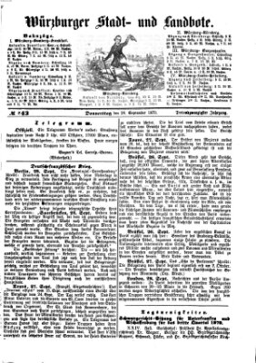 Würzburger Stadt- und Landbote Donnerstag 29. September 1870