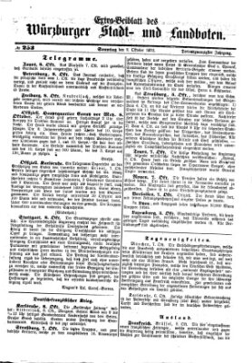 Würzburger Stadt- und Landbote Sonntag 9. Oktober 1870