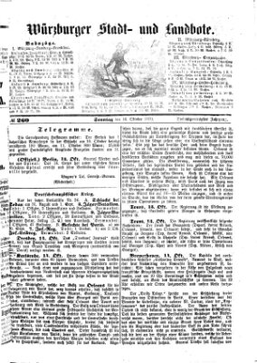 Würzburger Stadt- und Landbote Sonntag 16. Oktober 1870