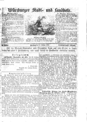 Würzburger Stadt- und Landbote Freitag 21. Oktober 1870