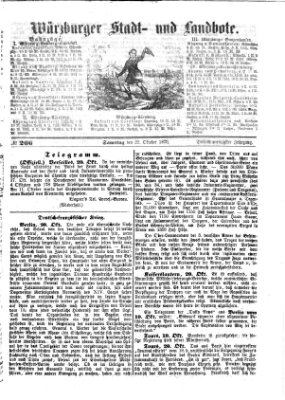 Würzburger Stadt- und Landbote Samstag 22. Oktober 1870