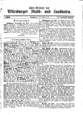 Würzburger Stadt- und Landbote Sonntag 23. Oktober 1870