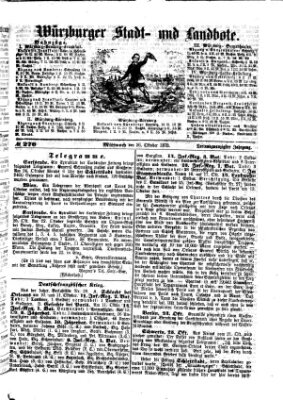 Würzburger Stadt- und Landbote Mittwoch 26. Oktober 1870