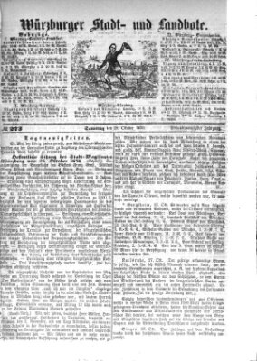 Würzburger Stadt- und Landbote Samstag 29. Oktober 1870