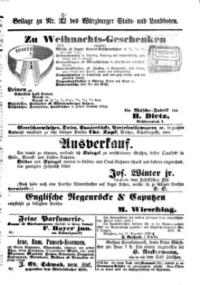 Würzburger Stadt- und Landbote Sonntag 27. November 1870