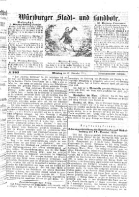 Würzburger Stadt- und Landbote Montag 28. November 1870