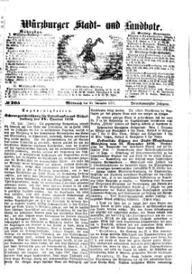 Würzburger Stadt- und Landbote Mittwoch 30. November 1870